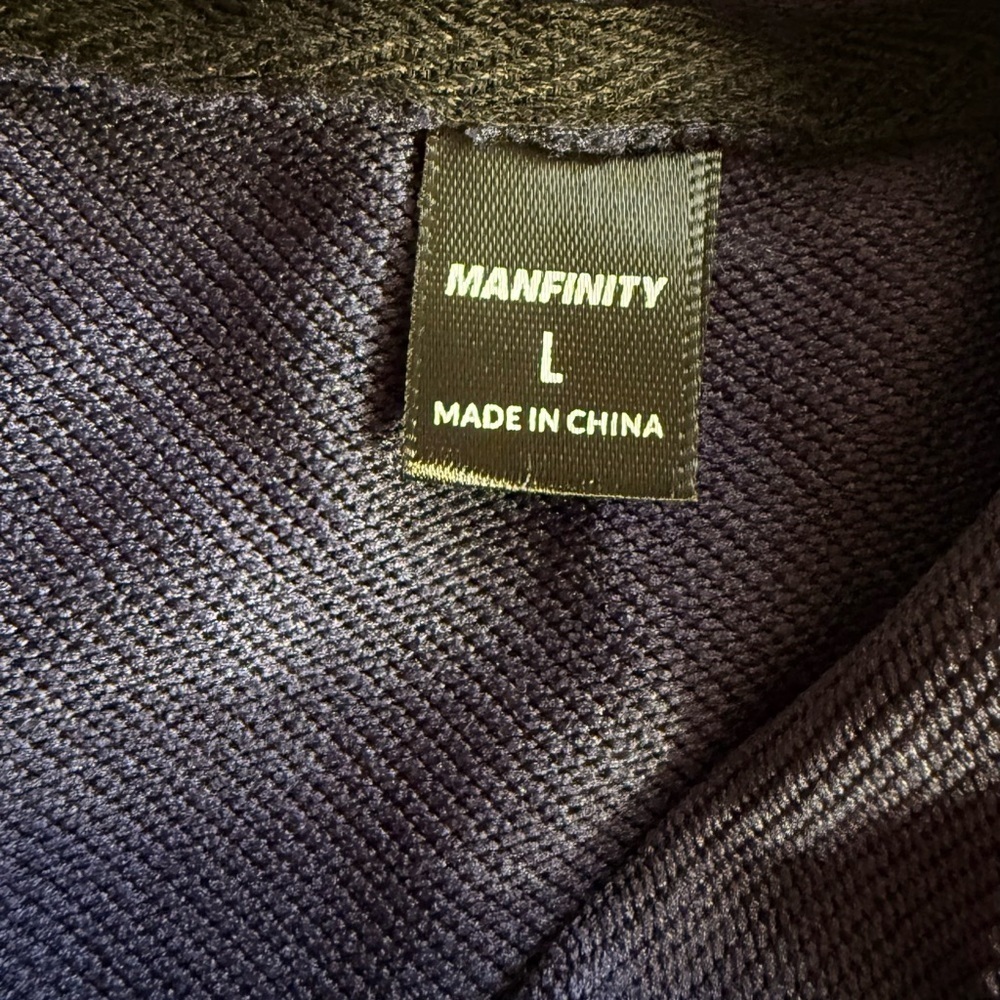 Manfinity Navy Blue Pullover Sweatshirt Size L – New Without Tags - Picture 3 of 9